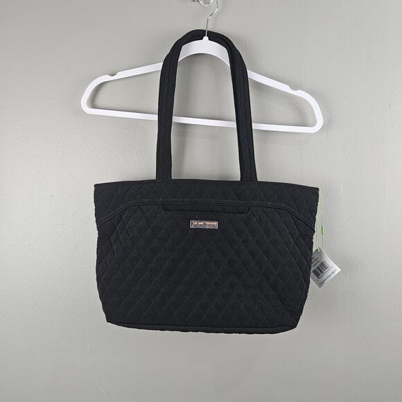 Vera Bradley Classic Mandy Black Tote Bag Large Quilt - Picture 1 of 7